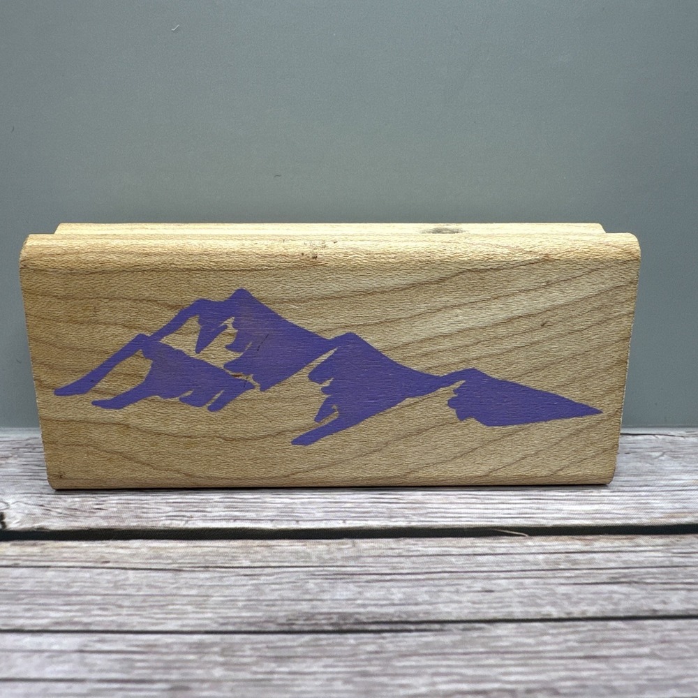 Vintage Rubber Stampede Posh Impressions MAJESTIC MOUNTAINS Rubber Stamp Z043E‎